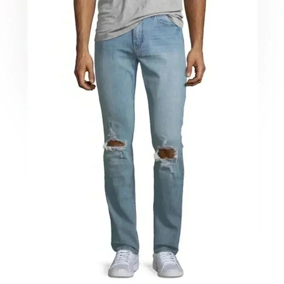 PAIGE Lennox Slim Fit, County Destructed Jeans